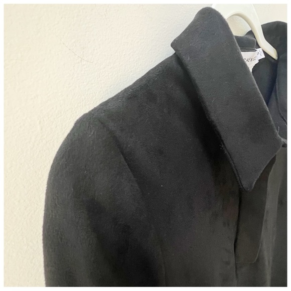 Gretchen Scott Women’s Black Faux Suede Dress Size Small - Picture 3 of 15